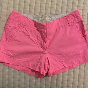 JCrew Hot/Neon Pink Chino Shorts